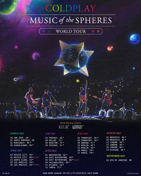 music of the spheres world tour 2023